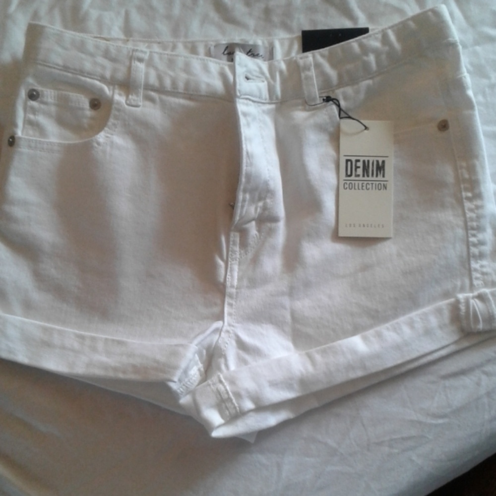 White Denim " booty" shorts